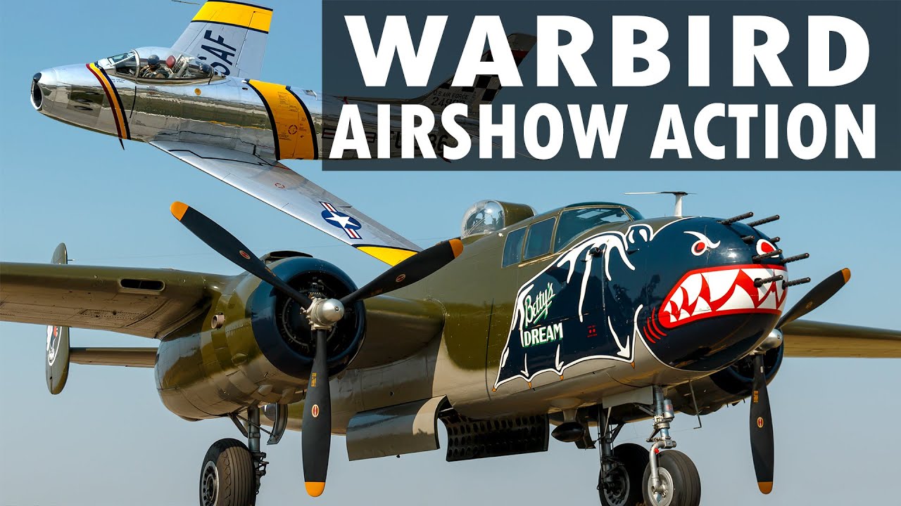 Vintage Warbird Airshow Action 2021 