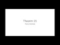 Theorem 15