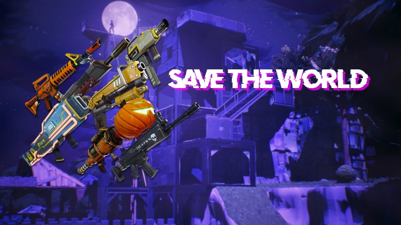 Fortnite Save The World Trading and Collecting Guns For Giveaways YouTube