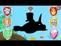 PAW Patrol Aqua Pups 🐬🦈🐳 Match The Shadow #5 | Surprise video for kids