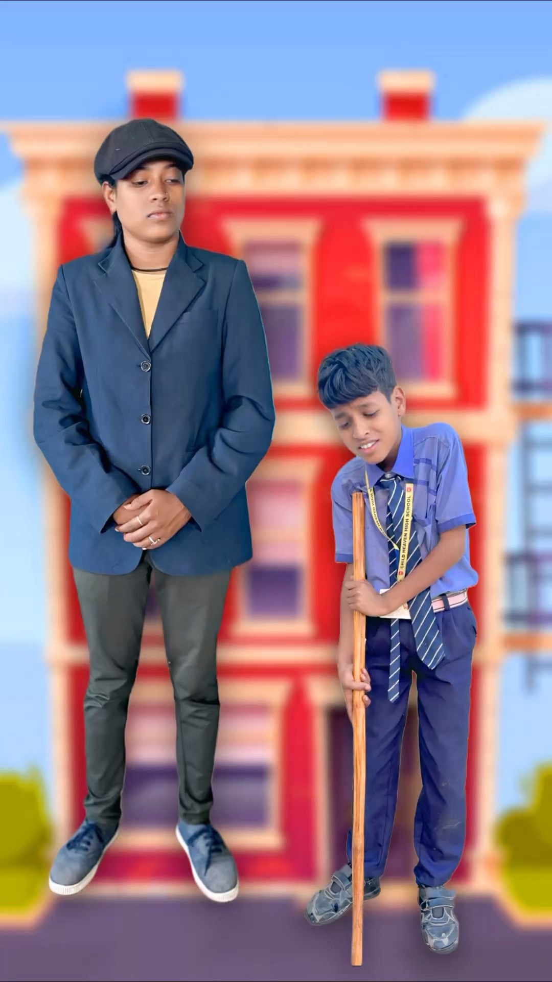 मैडम ने दी निमुडा को बैसाखी ❤️ #srindori09 #mastikipaathsala #doli #srsir #dolly #nimuda #chameli