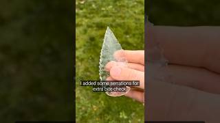 Broken Glass Reuse spearhead #asmr #experiment #diy