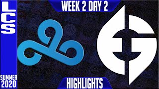 C9 vs EG Highlights | LCS Summer 2020 W2D2 | Cloud9 vs Evil Geniuses