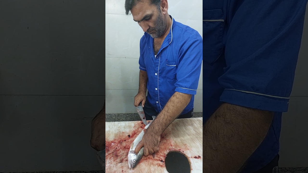 A master from the Middle East teaching how to clean TROUT  