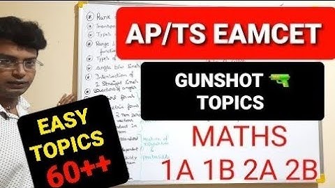 eamcet gunshot maths topics| eamcet mark rank|eamcet short term coaching|#apeamcet2022 #tseamcet