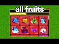 Getting every fruit in one blox fruits