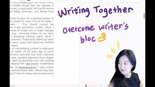 [Writing Together] Being a commitment partner