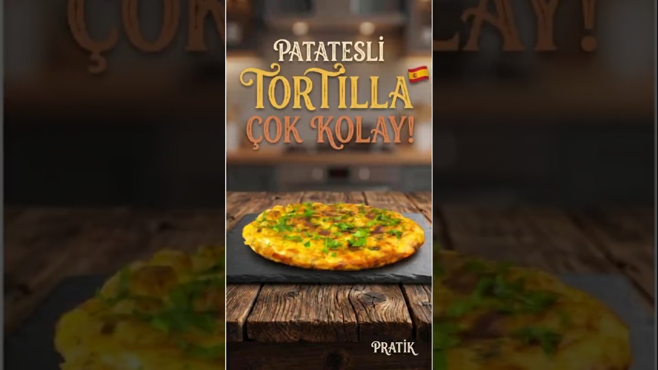 Farklı ve Pratik Patatesli Yumurta Tarifi 🇪🇸 İSPANYOL USULÜ GERÇEK TORTİLLA Tarifi (Orijinal 1833 )