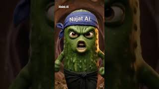 🥒 শক্তিশালী দুলাভাই শসা যখন পেটের ভেতর! 🤣 | Funny Bengali AI Animation | Najat#shorts #foryou #ai