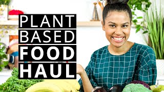 VEGAN WHOLE FOOD PLANT BASED GROCERY HAUL // How to Shop HEALTHY Plant-Based Groceries (Oil-free)