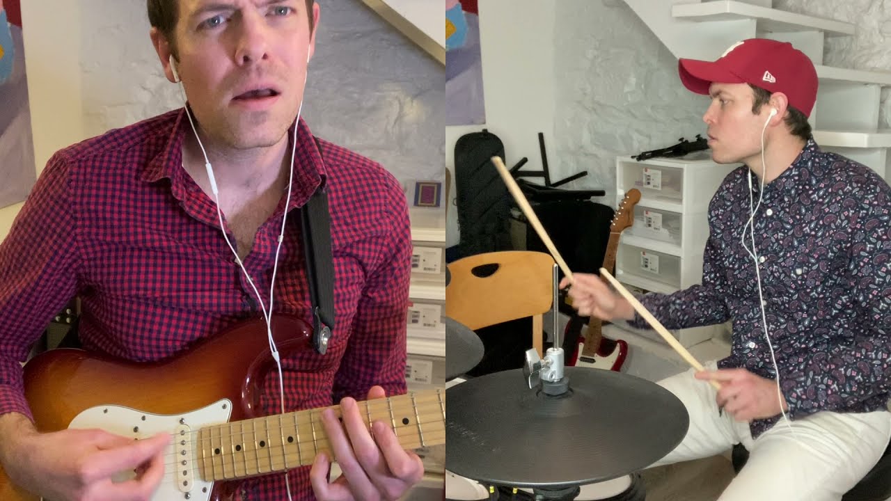 Sultans of Swing (Dire Straits) - original guitar solo + drum cover by Allen Childs of Now