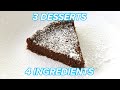 I Made 3 Chocolatey Desserts With Only 4 Ingredients • Tasty