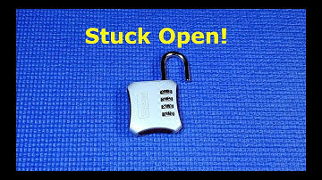 (200) Master Lock 653D - Stuck open! How to recover your lost combination