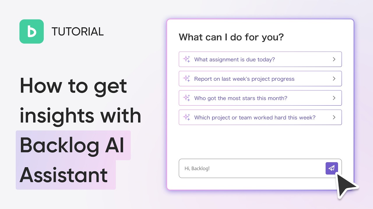 Backlog AI Assistant Tutorial: Get Instant Project Insights - YouTube