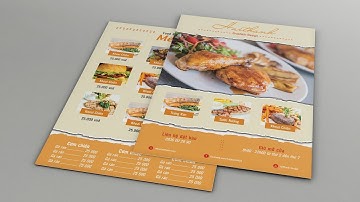 Photoshop tutorial | Hướng dẫn thiết kế menu bằng photoshop | hai thanh design