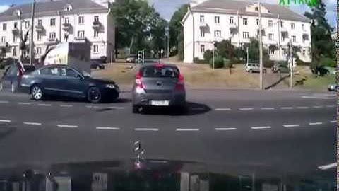 Red light runner hits two pedestrians