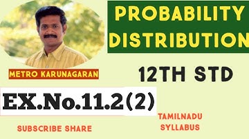 12th Std Maths Ex.11.2(2) A six sided die is marked 1 on one face 3 on two of its faces 5 on remaini
