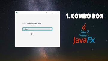 Inserting ITEMS in JAVAFX COMBOBOX  ||