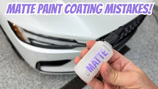 Avoid These Costly Mistakes When Ceramic Coating Matte Paint!