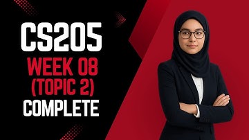 CS205 Short Lectures | CS205 Week 8 | CS205 Topic 2 | CS205 Information Security | CS205 VU