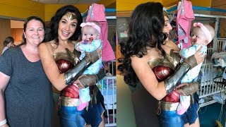 'Wonder Woman' Actress Visits Children In Hospital As Superhero