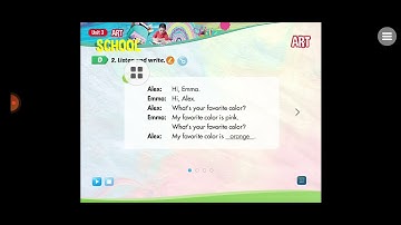 Tieng anh 3 I learn smart start unit 3 School lesson Art