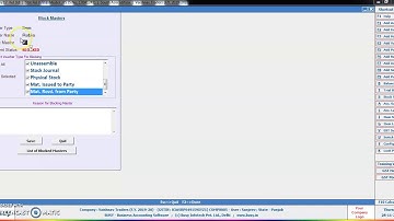 Learn How to Block Item/s or account/s in Busy 17