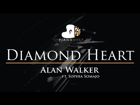 alan-walker---diamond-heart-(feat.-sophia-somajo)---piano-karaoke-/-sing-along-cover-with-lyrics