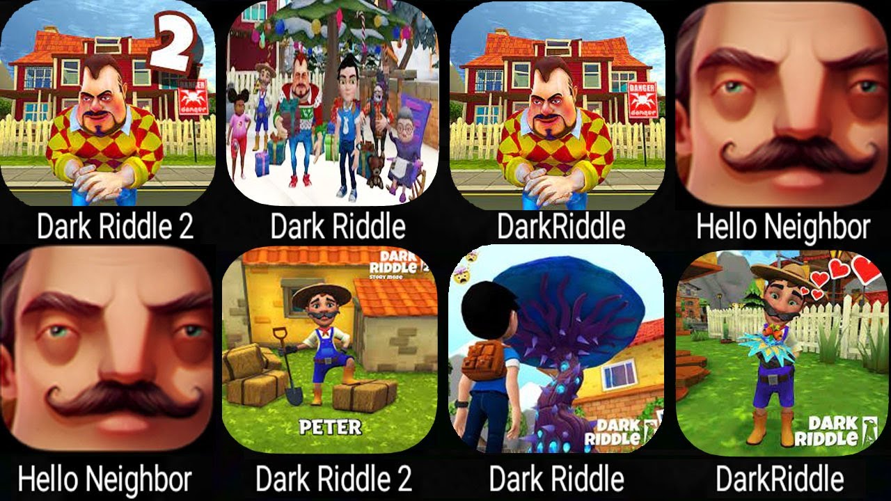 Dark riddle привет 2. Neighbors Dark Riddle. Dark Riddle 4.