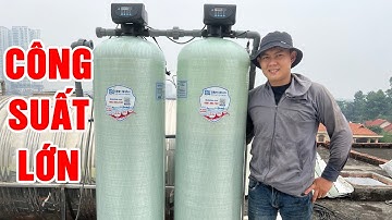 Hệ thống lọc nước giếng khoan nhiễm phèn tự động sục rửa công suất lớn cho tòa nhà phòng cho thuê