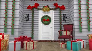 [4K] Christmas Home Transition - Green Screen