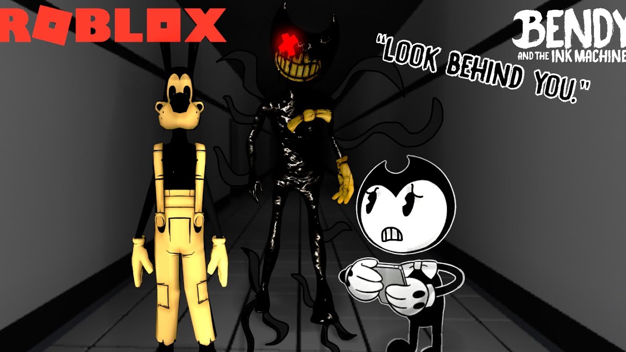 Bendy Finds A Scary Monster Roblox Batim Youtube - roblox versus bendy