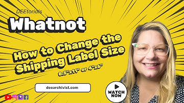 Hoe verander ik de grootte van het Whatnot-verzendlabel @whatnotapp #whatnot #tutorial