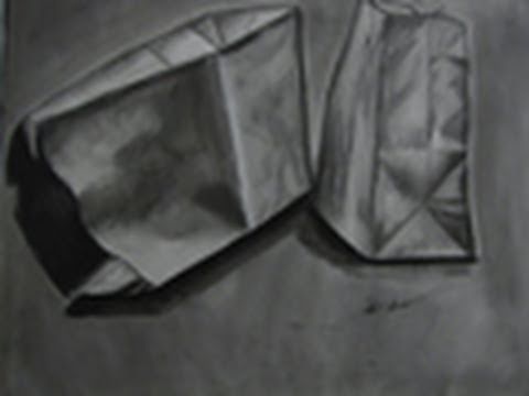 paper bag drawing | Value drawing, Pencil art drawings, Drawing bag