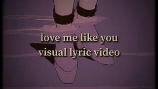 love me like you tiktok version - visual