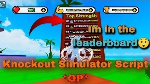 Knockout Simulator Script *OP* | Hydrogen - Fluxus - Delta - Arceus x - Codex Executor