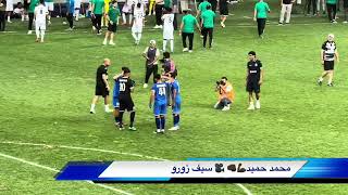 احتفال اللاعبين مع نجم المباراة محمد حميد 💙🦅✌️🔥👏