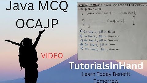 java MCQ 6 with explanation। java ocajp certification #java #viral