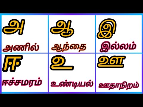 Uyireluthukkal/அஆஇஈ/உயிரெழுத்துக்கள்/Tamil Alphabets for kids @PEEKABOO-ff8wq #uyireluthukkal