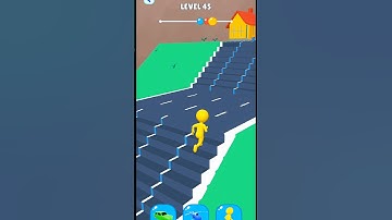 😐shape change transform race game level.45 #shorts