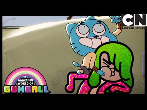 Gumball And Darwin Ride A T-Rex | Gumball | Cartoon Network
