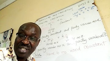 FORMULAE AND VARIATION#MATHEMATICS#PARTIAL VARIATION SPSS 3