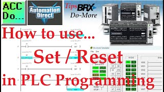 How to use Set Reset in PLC Programming