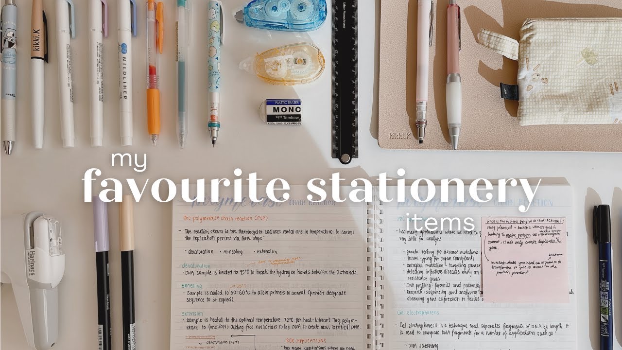 ✏️ My Stationery Favourites and Essentials for Notetaking 