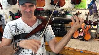 Wood Viper 4 String Electric Violin, Transparent Classic Sienna | Gear4music demo