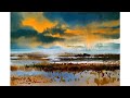 Paint A Summer Landscape Painting In Watercolour Tutorial | Watercolor Demo by Shahanoor Mamun
