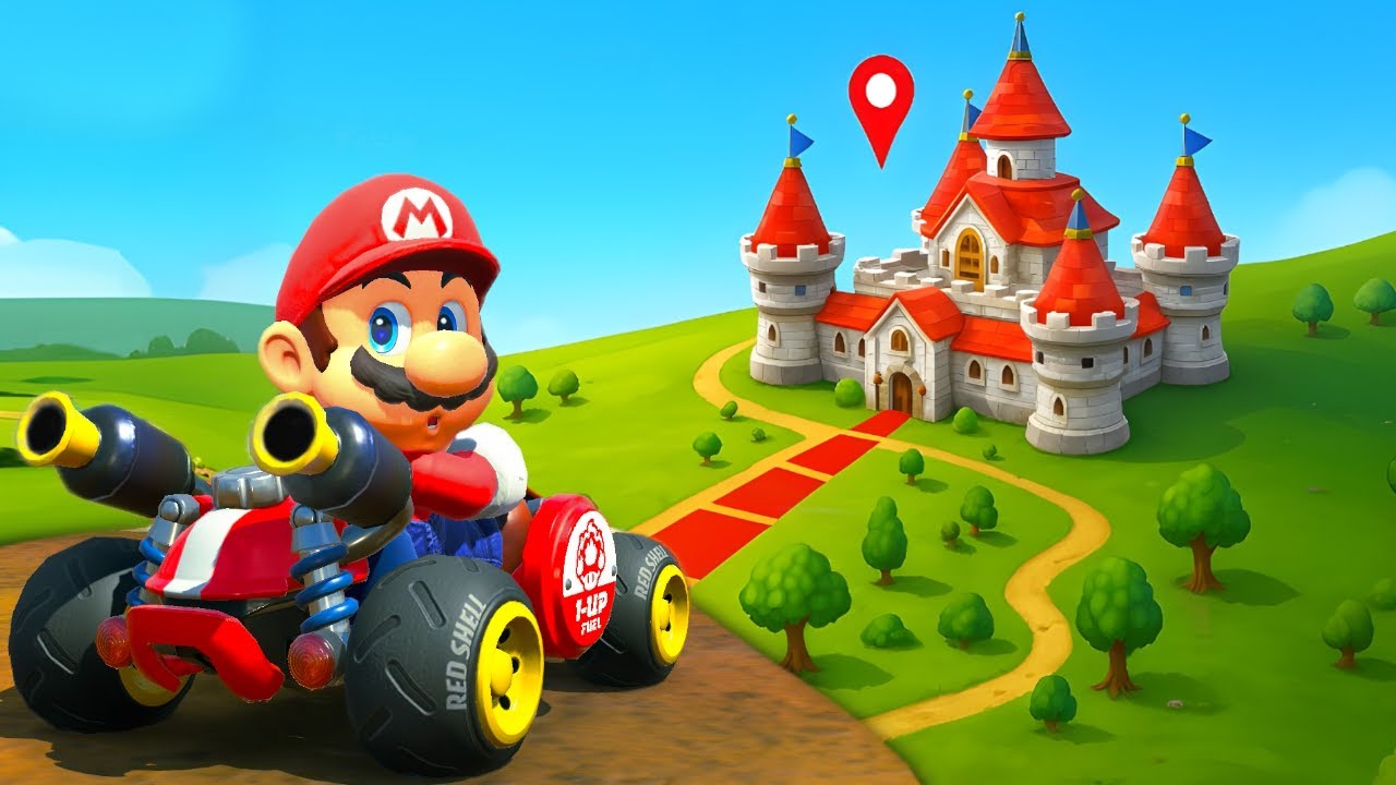 Wie schnell kann ich die Map in Mario Kart World überqueren?
