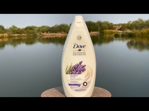 Video: Dove barojošie noslēpumi Relaksējoša ķermeņa mazgāšana ar lavandas eļļu un rozmarīna ekstrakta pārskatu