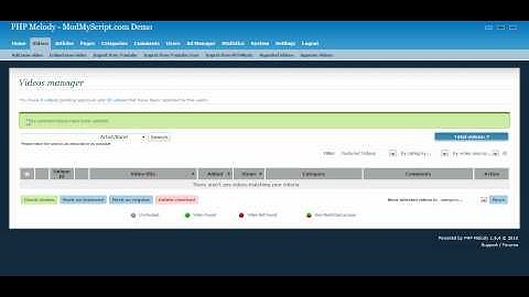 How to add featured videos in PHP Melody 1.6.x