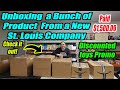 Unboxing a bunch of mystery products from a new st louis company i paid 150000 mlb  nfl items